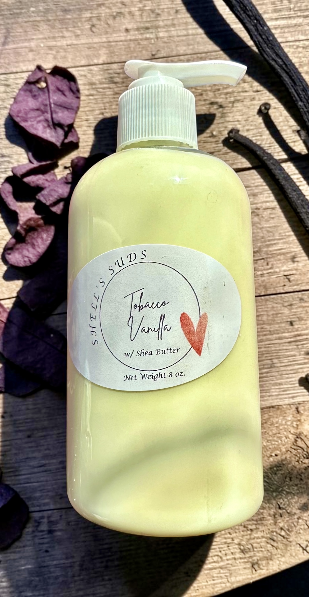 Tobacco Vanilla — Shea butter lotion · 8 oz