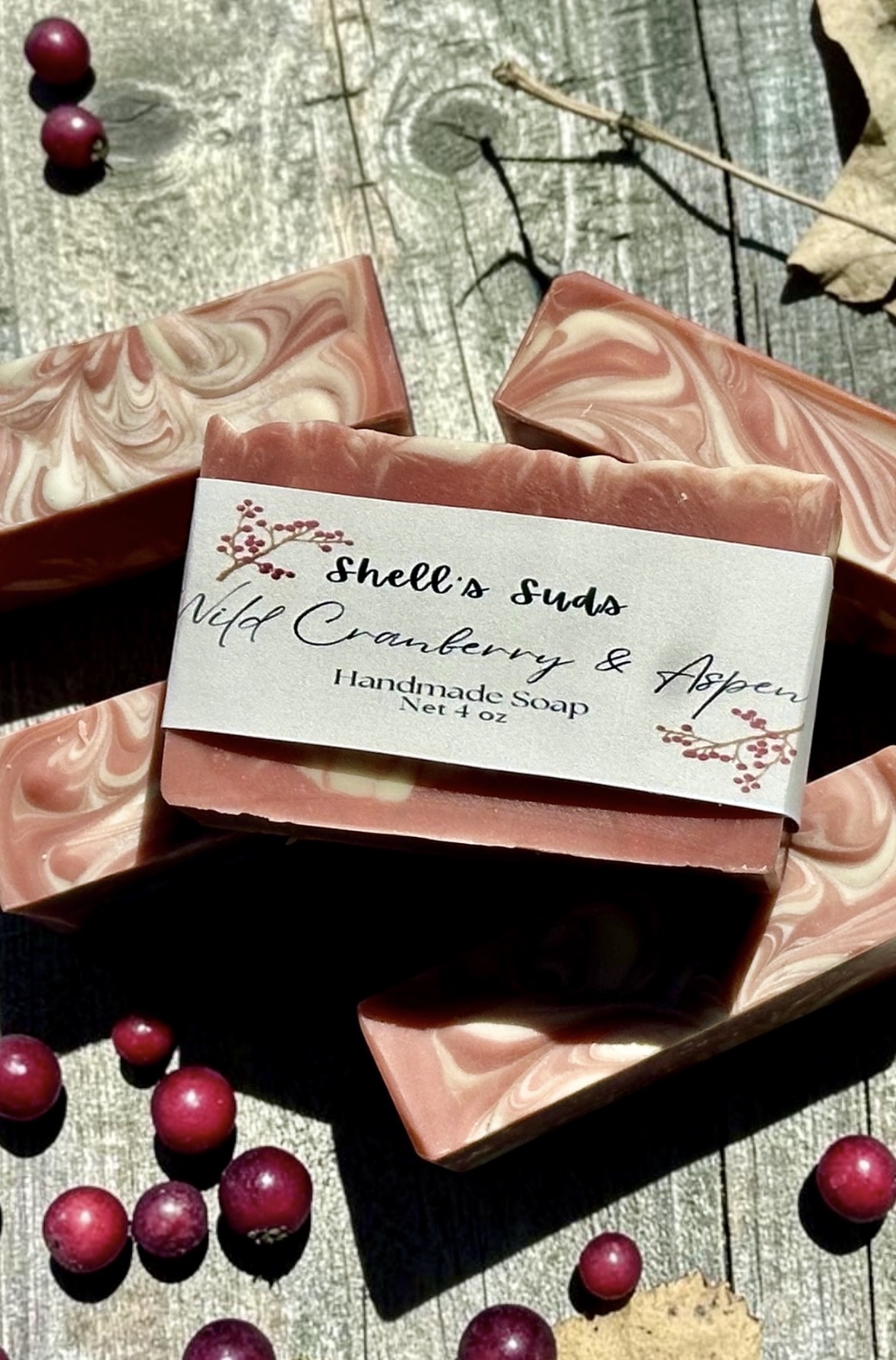 Wild Cranberry & Thyme — Bar soap · 4 oz