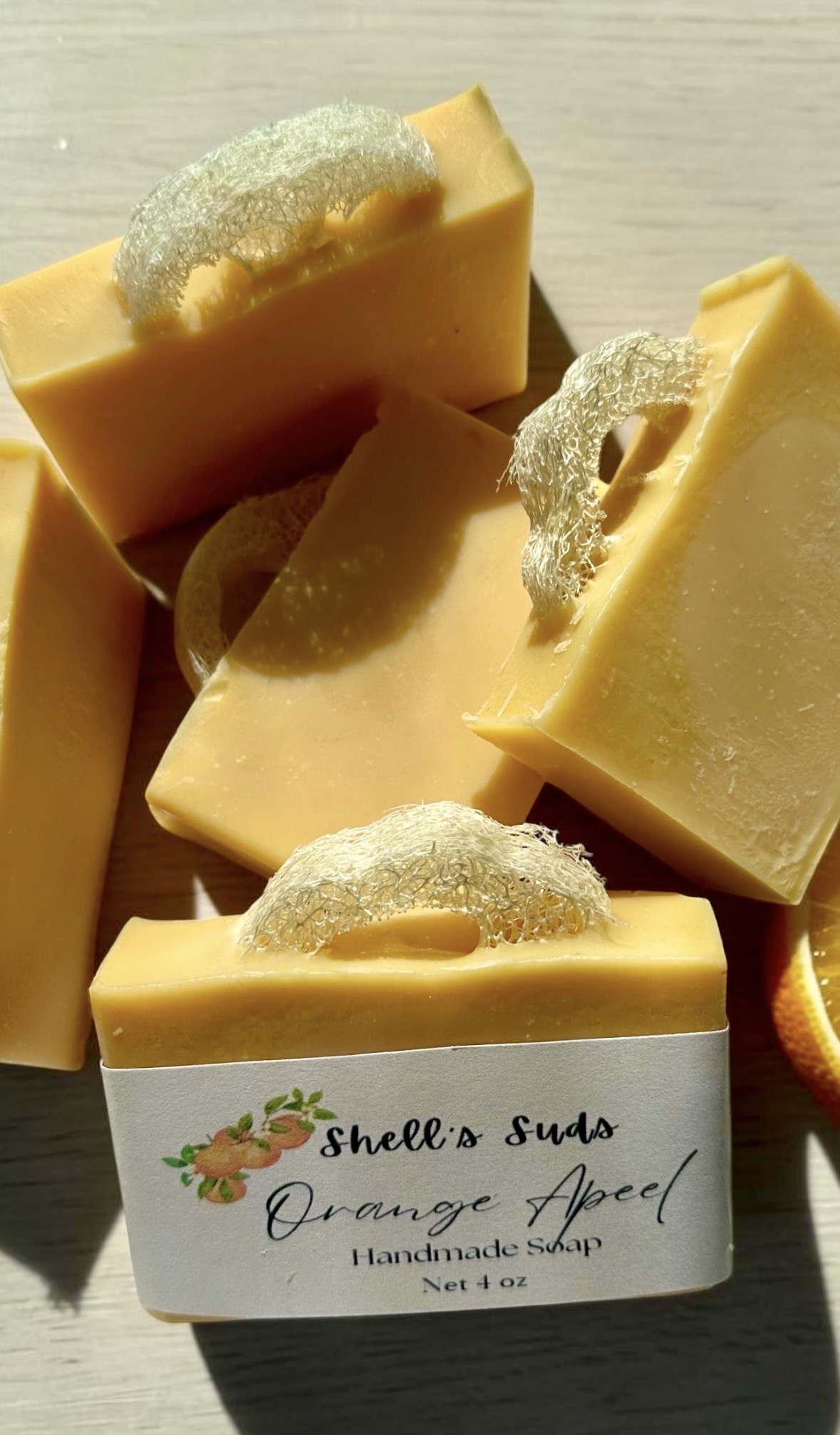 Orange Peel + Loofah — Soap with loofah