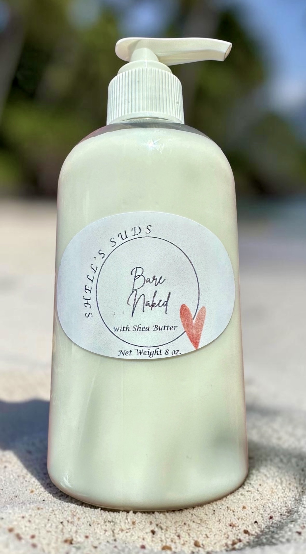 Bare Naked (unscented) — Shea butter lotion · 8 oz