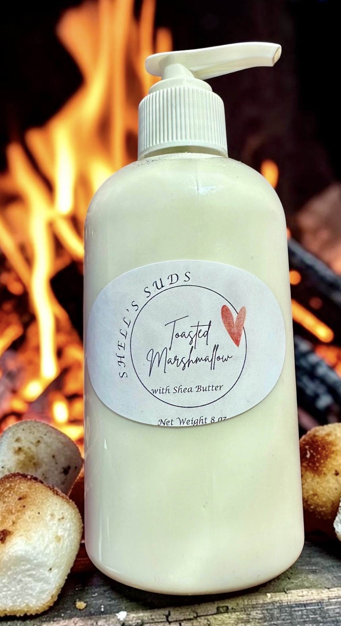 Toasted Marshmallow — Shea butter lotion · 8 oz