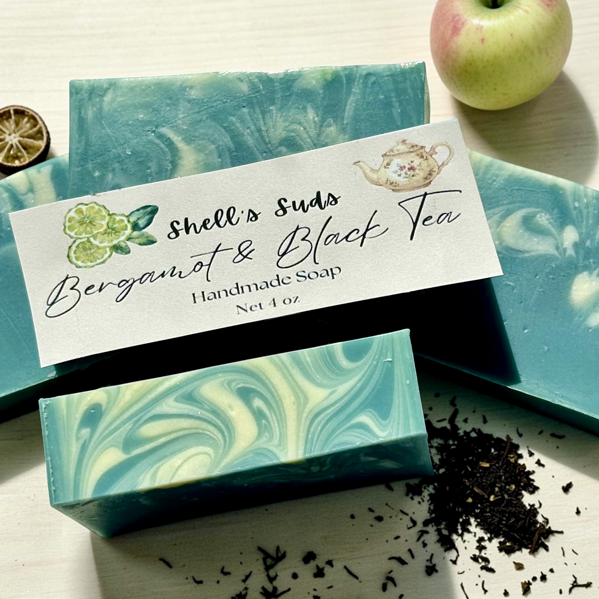 Bergamot & Black Tea — Bar soap · 4 oz